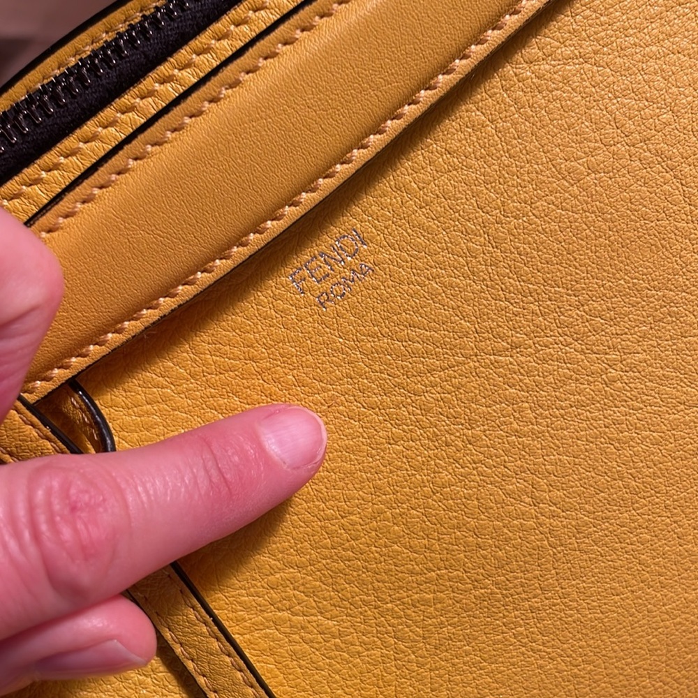 🛑SOLD🛑Fendi By The Way Yellow Black Croc Tail Bag! Monster Vibes!🖤💛🖤 - Picture 13 of 16